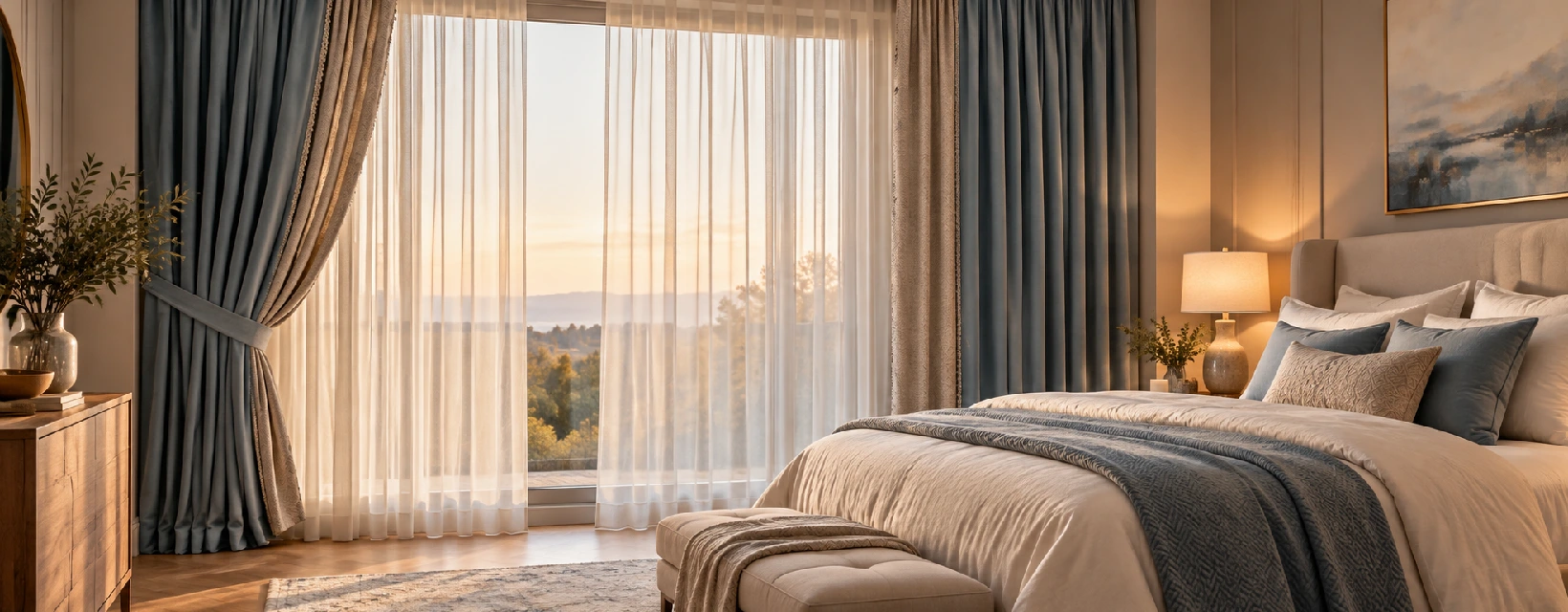 Read more about the article Bedroom Curtain Ideas: Colors, Fabrics and Layering for Better Sleep