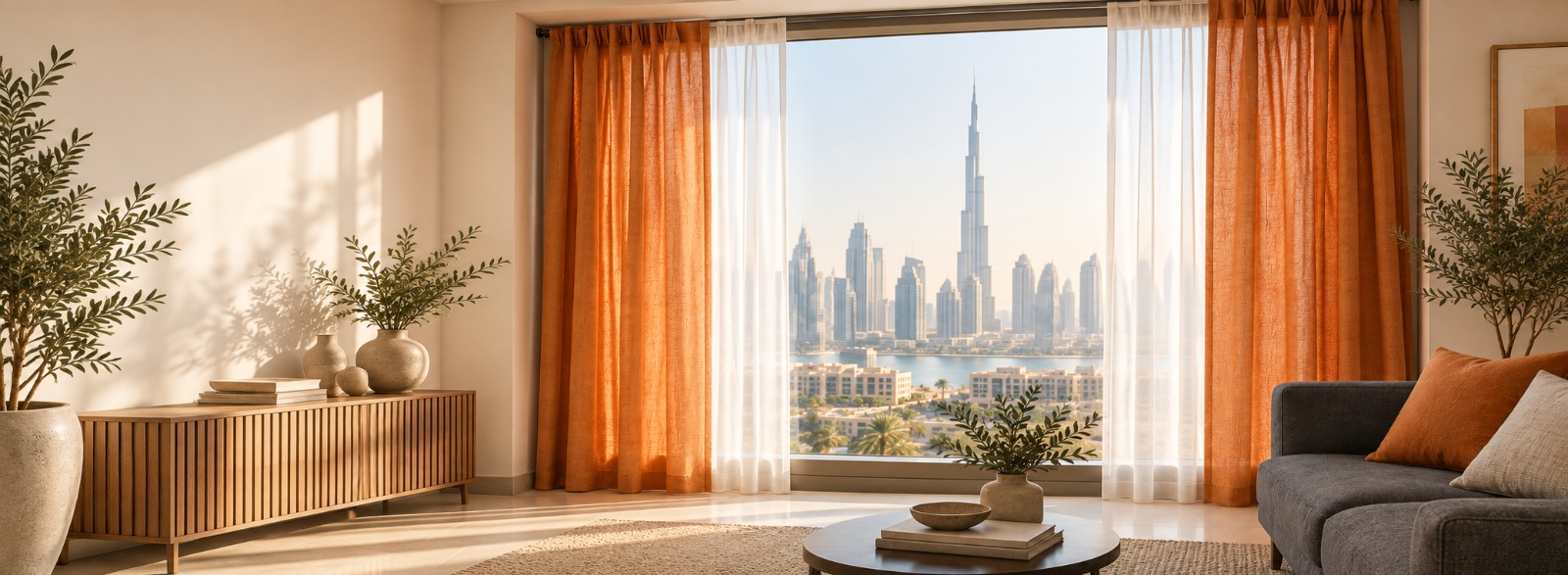 Read more about the article Curtains for Rented Apartments in Dubai: No-Damage Solutions for Stylish Living