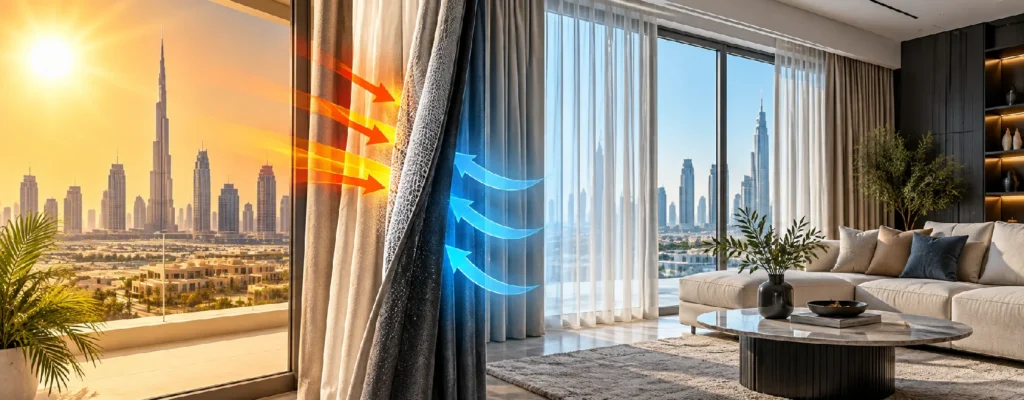 Do Thermal and Blackout Curtains Help Cool Your Dubai Home?